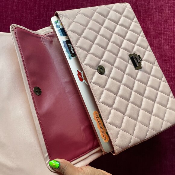 Saturday House YFLTC Large Quilted Bag — Clueless Pink — NWOT - Picture 6 of 11